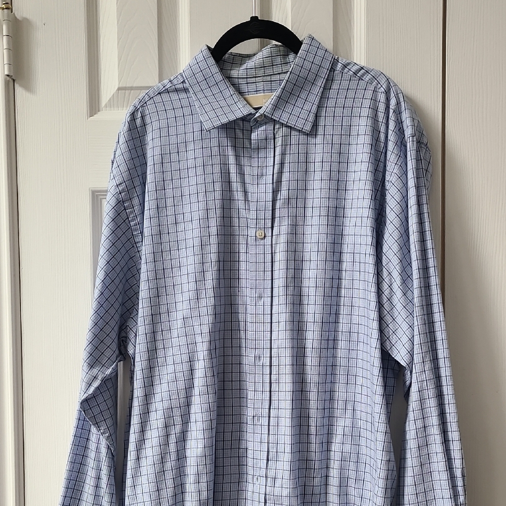 Men's Blue Checkered Shirt